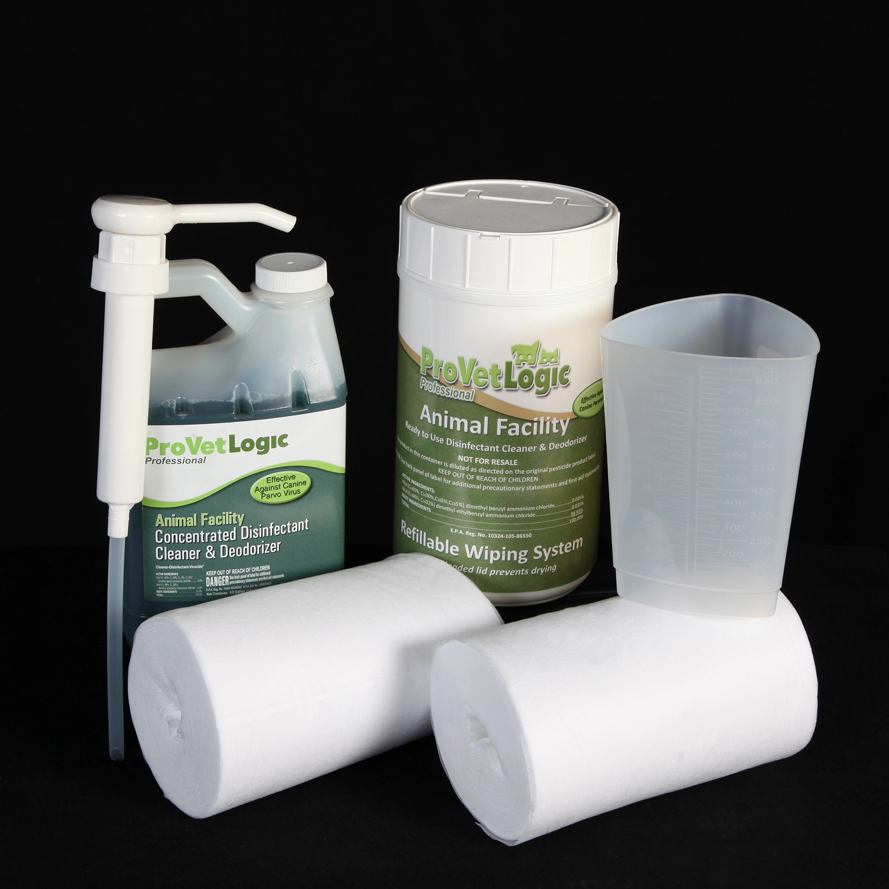 Animal Facility Disinfectant Refillable Wiping Starter Kit