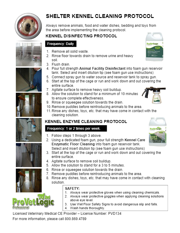 Zone Cleaning Protocol Shelter Kennel pdf image