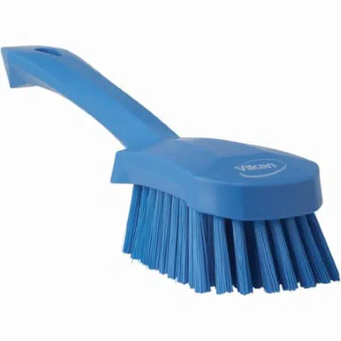 Cleaning Brush Short Handle Stiff Bristle Blue