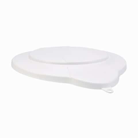 Pail Lid With Clip for Securing Lid White