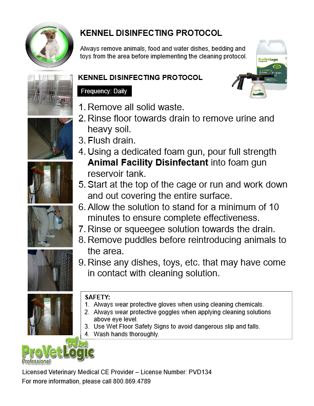 Kennel Disinfecting Protocol