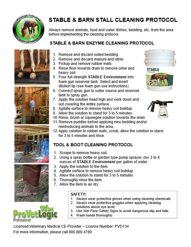 Zone Cleaning Protocol Stable and Barn pdf image