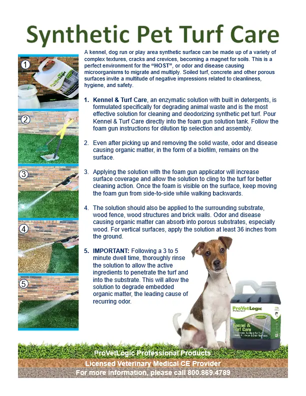 Zone Cleaning Protocol Synthetic Pet Turf pdf image