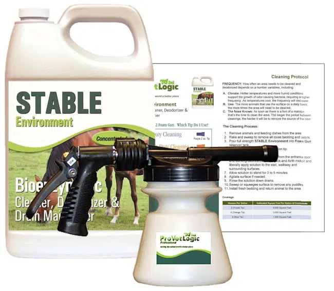 Stable Cleaner, Barn and Coop Cleaner 1 Gallon Kit