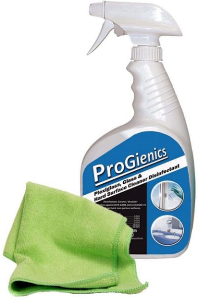 ProGienics Plexiglass with Microfiber Towel