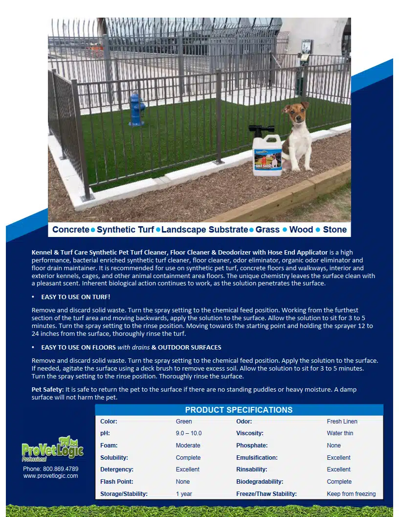 Kennel and Turf Care One Shot page 2