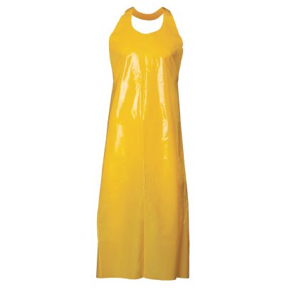 Top Dog 50 Inch Die Cut Apron - 6 Mil - Yellow