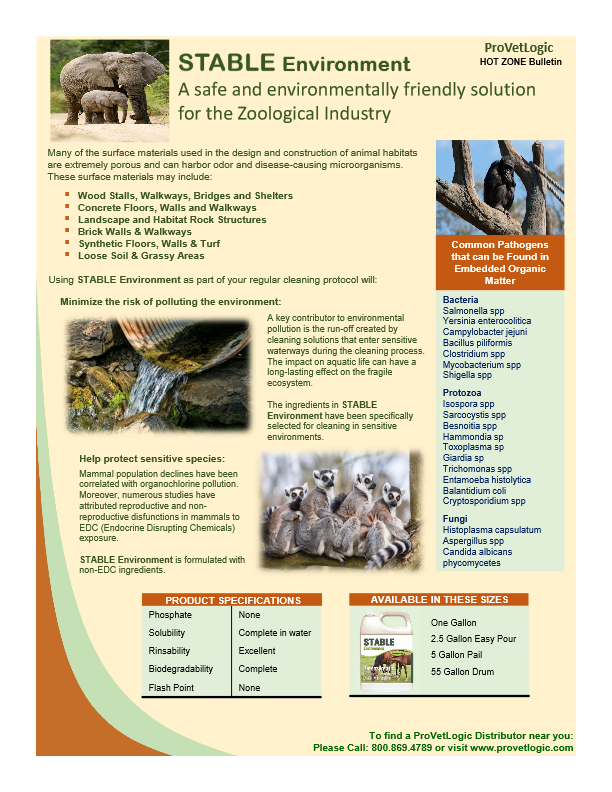 STABLE Environment Zoological Bulletin 2021 pdf image